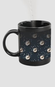 Designer Printed Magic Mug - Black