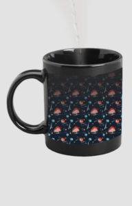 Designer Printed Magic Mug - Black