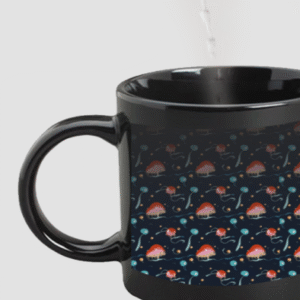 Designer Printed Magic Mug - Black