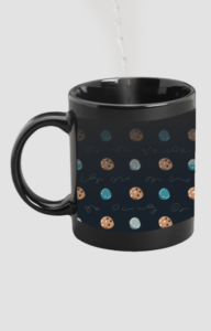 Designer Printed Magic Mug - Black