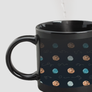Designer Printed Magic Mug - Black
