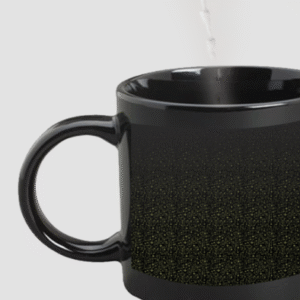 Designer Printed Magic Mug - Black