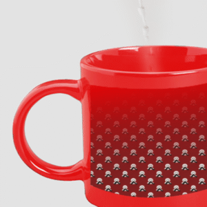 Designer Printed Magic Mug - Red