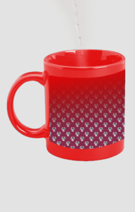 Designer Printed Magic Mug - Red