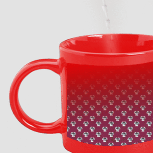 Designer Printed Magic Mug - Red
