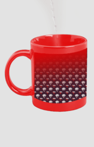 Designer Printed Magic Mug - Red