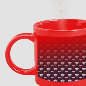 Designer Printed Magic Mug - Red