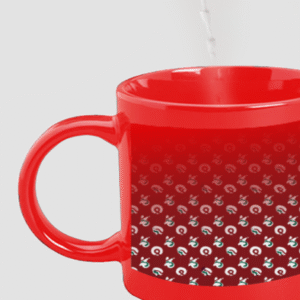 Designer Printed Magic Mug - Red