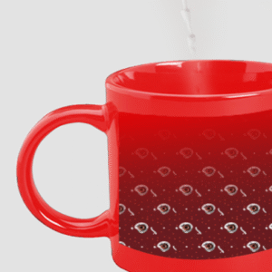 Designer Printed Magic Mug - Red