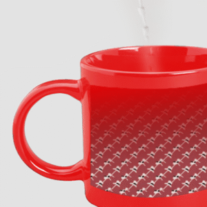 Designer Printed Magic Mug - Red