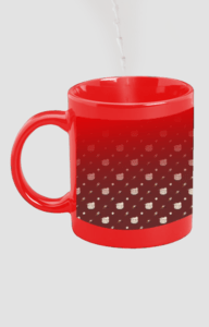 Designer Printed Magic Mug - Red