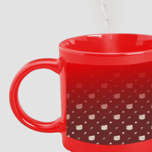 Designer Printed Magic Mug - Red