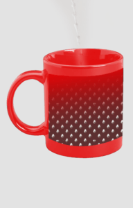 Designer Printed Magic Mug - Red