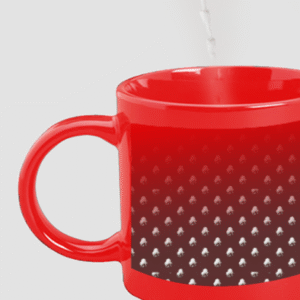 Designer Printed Magic Mug - Red