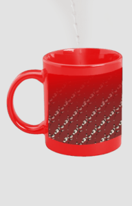 Designer Printed Magic Mug - Red
