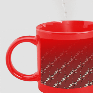 Designer Printed Magic Mug - Red