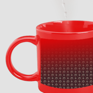 Designer Printed Magic Mug - Red