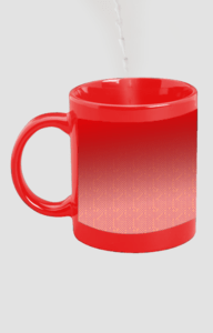 Designer Printed Magic Mug - Red