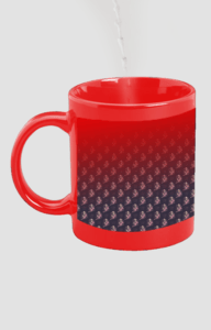 Designer Printed Magic Mug - Red