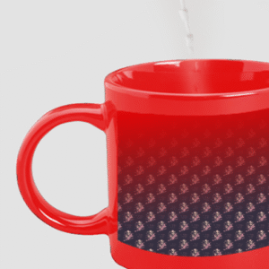 Designer Printed Magic Mug - Red