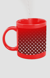 Designer Printed Magic Mug - Red