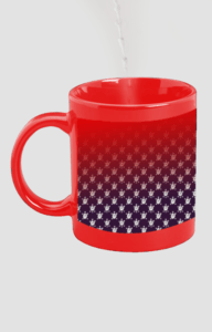 Designer Printed Magic Mug - Red