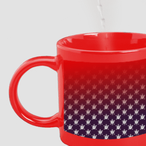 Designer Printed Magic Mug - Red