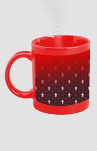 Designer Printed Magic Mug - Red