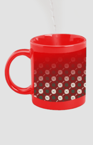 Designer Printed Magic Mug - Red
