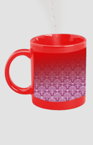 Designer Printed Magic Mug - Red