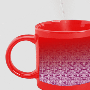 Designer Printed Magic Mug - Red