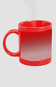 Designer Printed Magic Mug - Red