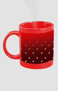 Designer Printed Magic Mug - Red