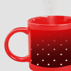 Designer Printed Magic Mug - Red
