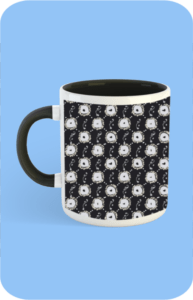 Premium Printed Color Coffee Mug - Black