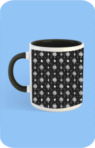 Premium Printed Color Coffee Mug - Black