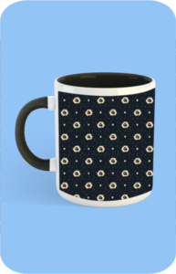 Premium Printed Color Coffee Mug - Black