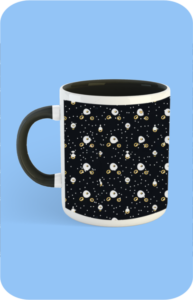 Premium Printed Color Coffee Mug - Black