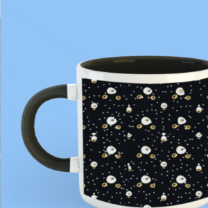 Premium Printed Color Coffee Mug - Black