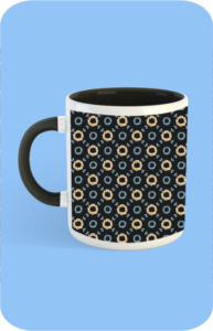 Premium Printed Color Coffee Mug - Black