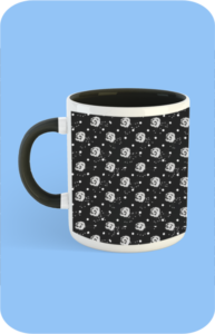 Premium Printed Color Coffee Mug - Black