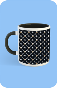 Premium Printed Color Coffee Mug - Black
