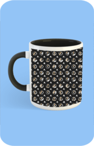 Premium Printed Color Coffee Mug - Black