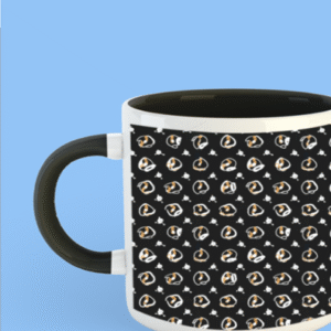 Premium Printed Color Coffee Mug - Black