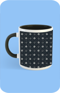 Premium Printed Color Coffee Mug - Black