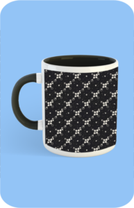 Premium Printed Color Coffee Mug - Black