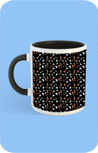 Premium Printed Color Coffee Mug - Black