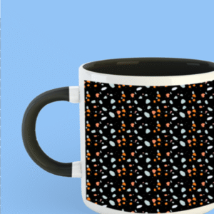 Premium Printed Color Coffee Mug - Black
