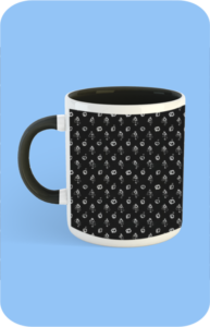 Premium Printed Color Coffee Mug - Black