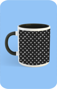 Premium Printed Color Coffee Mug - Black